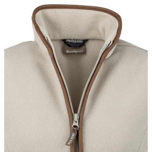 Jack Pyke Ladies Countryman Gilet, women's fleece waistcoat in mushroom