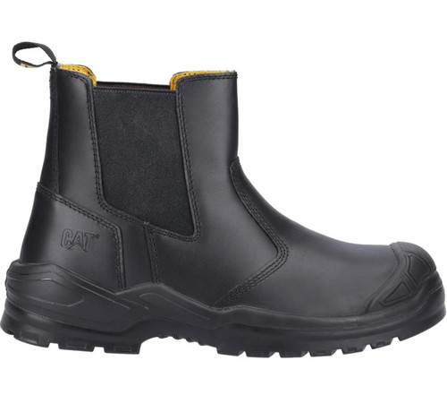 Caterpillar Striver Safety Dealer Boots with bump cap, men's slip on safety toe cap work boots