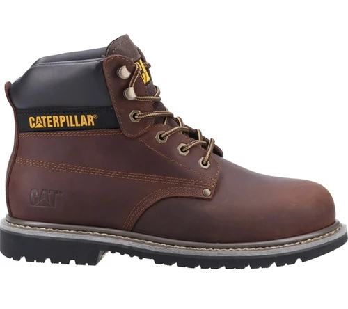Caterpillar Powerplant Safety Work Boots, men's lace up, safety toe cap work boots