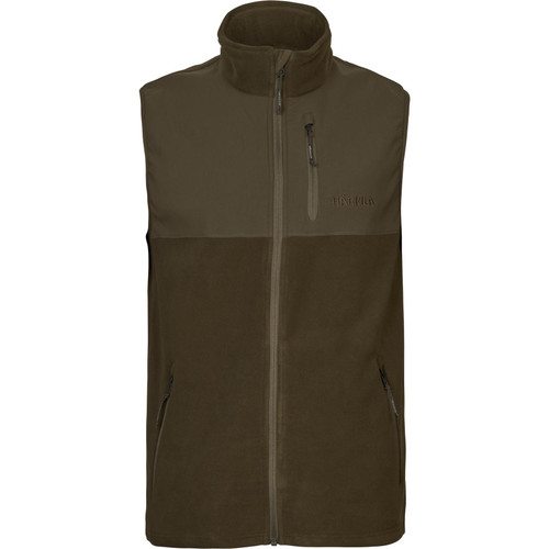 Harkila Fjell Fleece Waistcoat in green, men's fleece country waistcoat