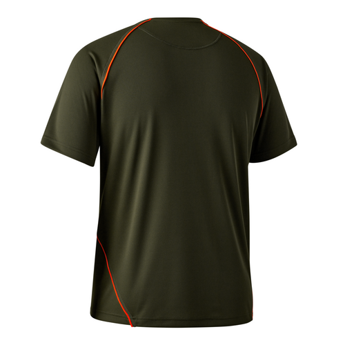 Deerhunter Chamois T Shirt in green, men's lightweight and breathable mesh top