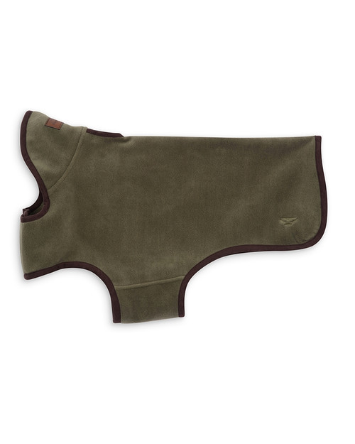 Hoggs of Fife Stenton Fleece Dog Coat in lovat