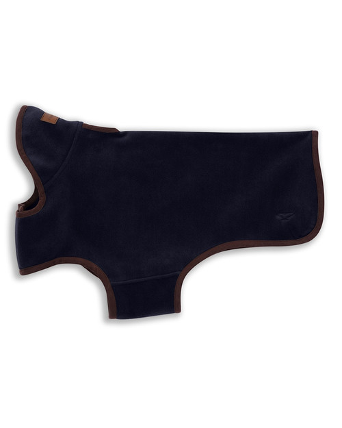 Hoggs of Fife Stenton Fleece Dog Coat in navy