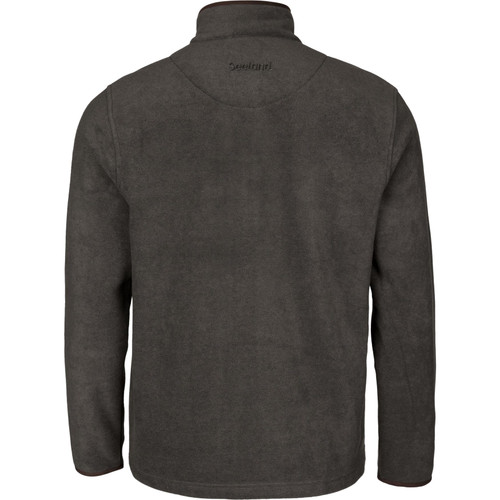 Seeland Woodcock Earl fleece jacket in Dark Grey, with faux suede trim details.