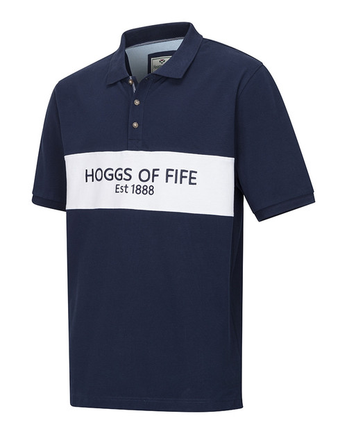 Hoggs Of Fife men's Stewart pique polo shirt, 100% cotton.