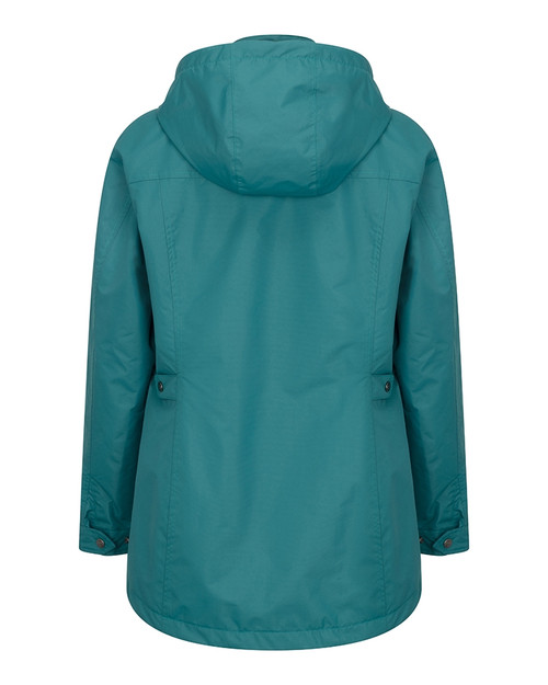 Hoggs Of Fife ladies Fara waterproof jacket in Teal, breathable mesh inner lining.