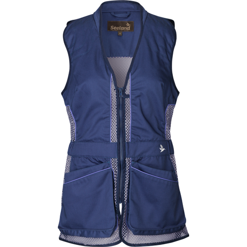 Seeland Skeet 2 Lady Waistcoat, Women's sporting skeet vest in blue