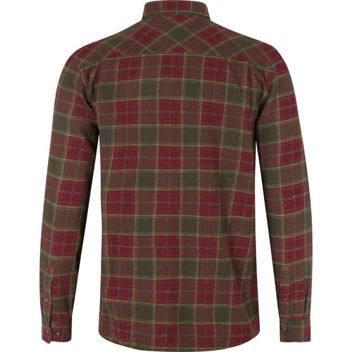 Seeland men's Glen flannel shirt in Red Forest check.