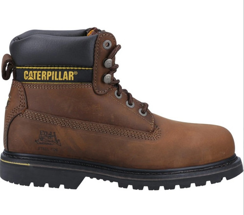 Caterpillar Holton Safety Boots, men's safety toe cap lace up work boots
