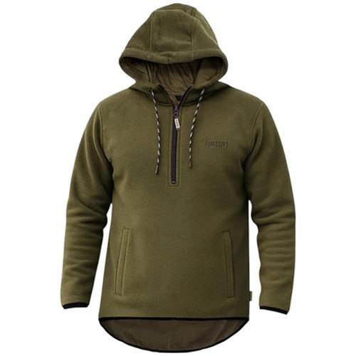 Game Alpine Fleece Smock, men's quarter zip fleece pullover in green