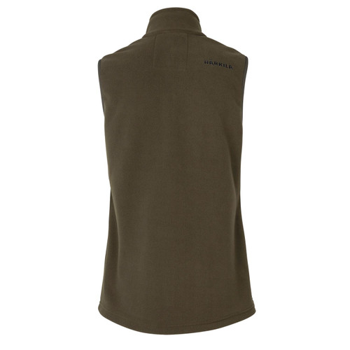 Harkila Ladies Anniversary Fleece Gilet in Willow Green, featuring Harkila's Anniversary logo.