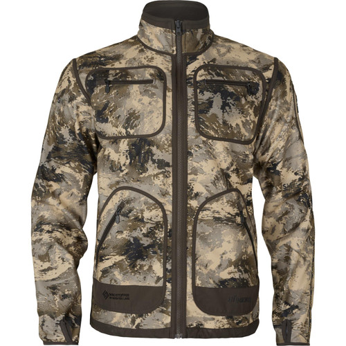 Harkila Kamko Mountain WSP Reversible Fleece Jacket in Axis MSP shadow brown camouflage