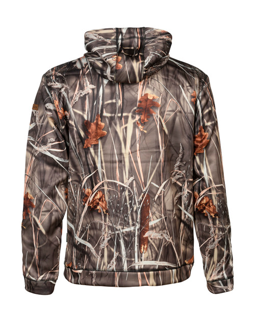 Percussion Hooded Sweatshirt 15165 in ghost camouflage, men's camo softshell hooded top