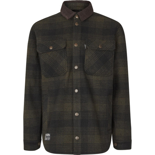 Seeland men's Canada Yukon shirt in Pine Green check.