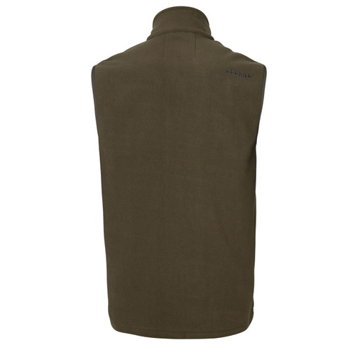 Harkila men's Anniversary fleece waistcoat in Willow Green, fleece waistcoat with Harkila Anniversary badge on left chest.