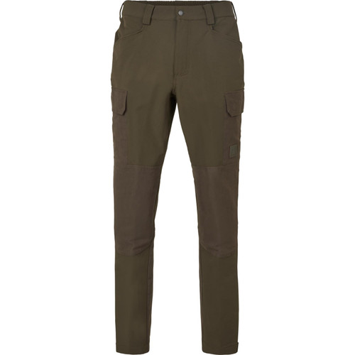 Harkila men's Hill Trousers in Willow Green/Brown.