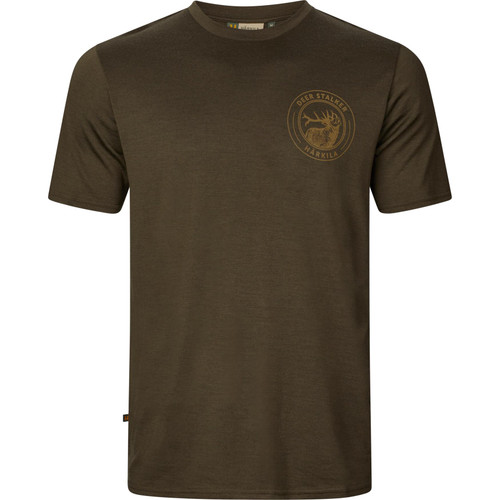 Harkila Game Stag short sleeved t-shirt in Willow Green.
