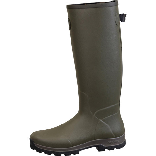Seeland men's Hillside Enforced wellington boots in Pine Green.