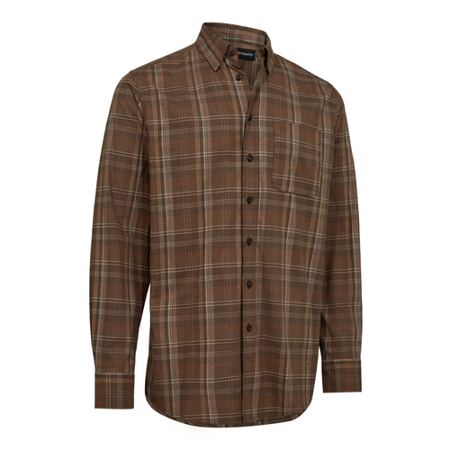 Deerhunter men's Ashton long sleeved shirt in Green Check.