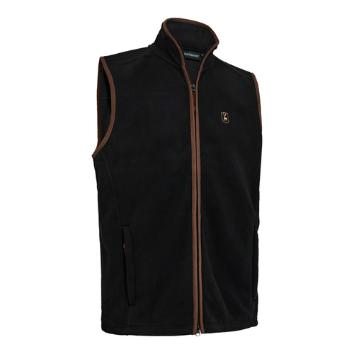 Deerhunter Cumbria Fleece Waistcoat in grey, men's country fleece gilet