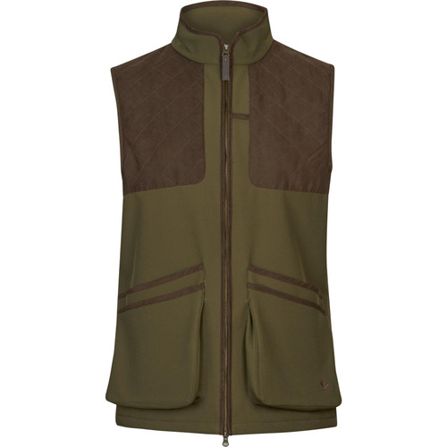 Seeland Wenlock Shooting Waistcoat, men's green softshell shooting vest