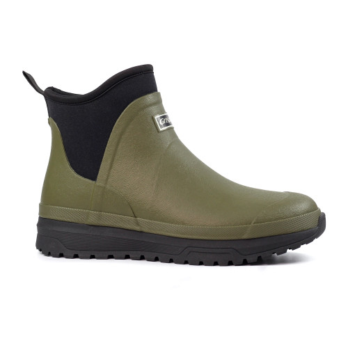 Grisport Mudmate Short Wellies in green, men's ankle wellington boots