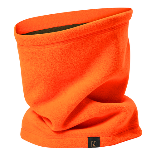 Deerhunter Fleece Neck Tube in reversible green and orange for shooting