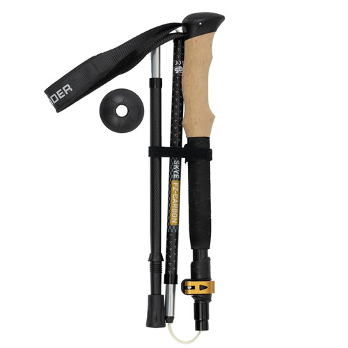 Highlander Carbon Skye FZ Walking Pole, lightweight 5 section trekking pole