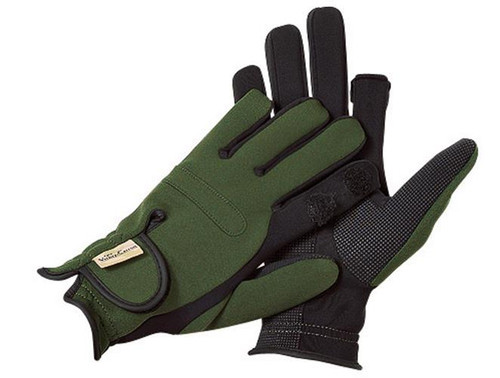 Verney Carron Glovert Neoprene Gloves in green with trigger finger