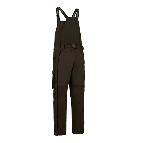 Deerhunter Muflon Pro Winter Bib trousers 3870 in Art Green, adjustable braces.