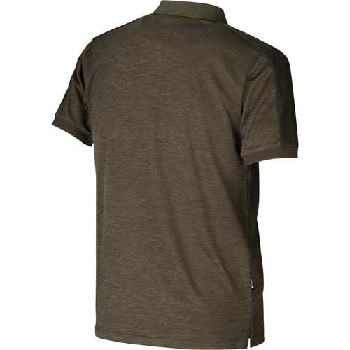 Harkila Tech Polo Shirt in Willow Green, men's country polo top