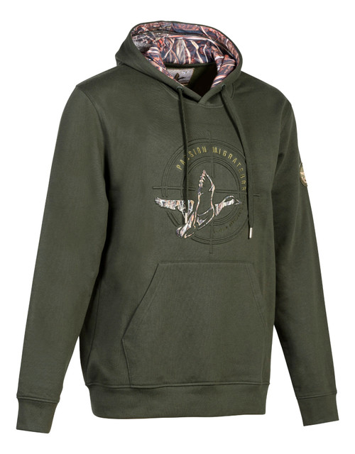 Percussion Passion Migrateurs Sweatshirt Hoodie in green