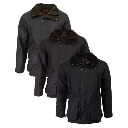 Walker & Hawkes Hawthorn Wax Jacket, men's wax country jacket