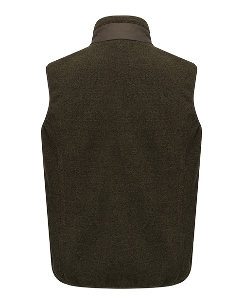 Hoggs Of Fife Melville Hybrid Gilet in Dark Forest Marl.