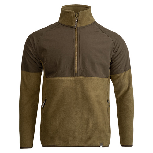 Jack Pyke Bleasdale Half Zip Fleece Top in Dark Mustard.