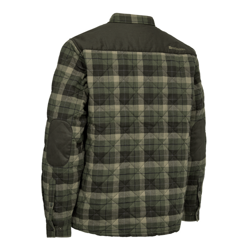Deerhunter Elbert Padded Shirt Jacket in green check