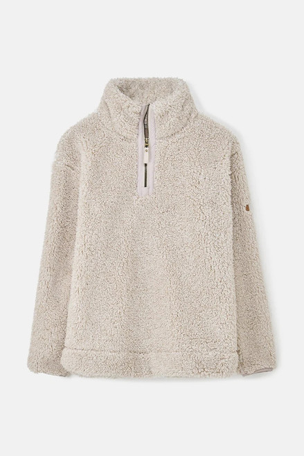 Lighthouse Ladies Coast Fleece Pullover in Irish Cream, women's sherpa fleece jumper