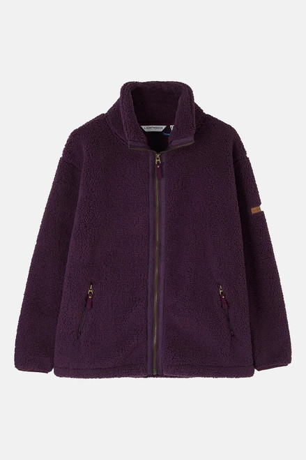 Lighthouse Ladies Cobh Fleece Jacket, women's sherpa fleece jacket in cranberry