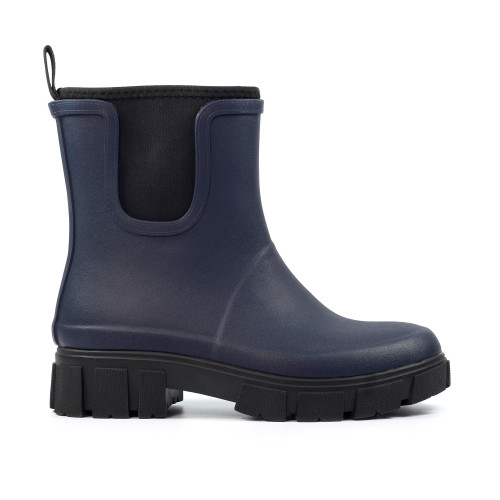 Lazy Dogz Ladies Lake Ankle Wellies in navy, women's ankle wellington boots