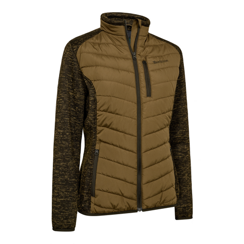Deerhunter Lady Moor Padded Jacket in light brown, women's quilted country jacket