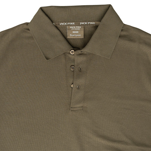 Jack Pyke Shires Polo Shirt in green, men's short sleeve country polo shirt