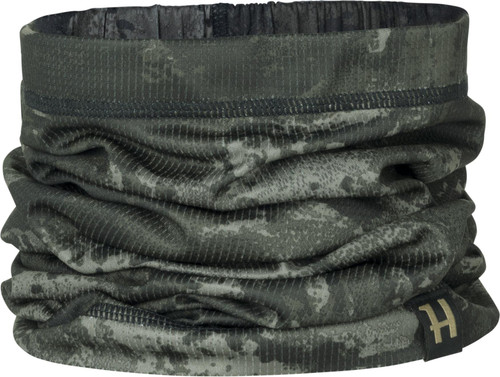 Harkila Noctyx Camo Neck Gaiter in dark camouflage