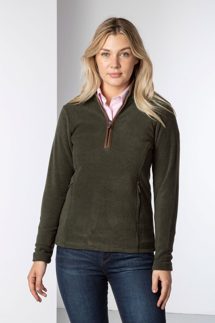 Rydale Ladies Huggate overhead fleece in Khaki.