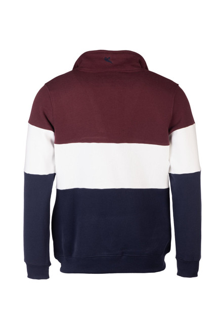 Rydale Byland Pheasant Sweatshirt Navy/White/Wine