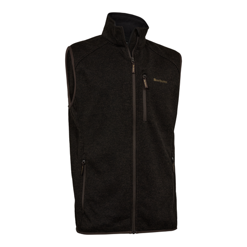 Deerhunter Moor Knitted Waistcoat in brown, men's country knitted gilet