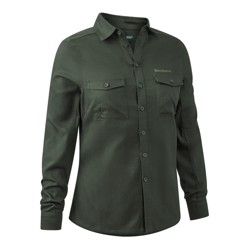 Deerhunter Lady Atlas Shirt 8142 in Timber 393. Comfortable cotton shirt with 2 chest pockets.