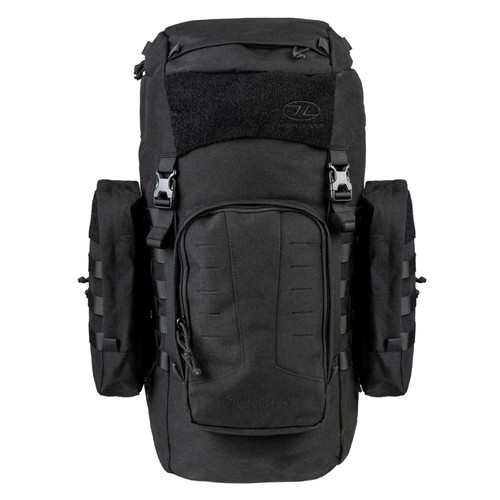 Highlander Pinnacle Rucksack in Black, 50 litre.