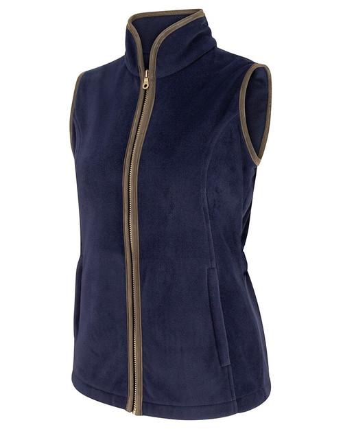 Hoggs of Fife Ladies Stenton Technical Fleece Gilet, women's country fleece waistcoat