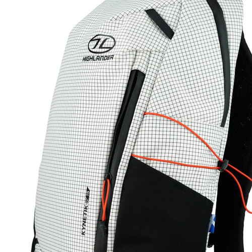 Highlander Kynetik Backpack 15 litre in white.