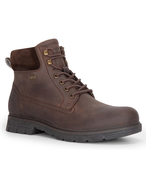 Hoggs of Fife Dundas Lace Boots in Crazy Horse Leather, men's leather waterproof country boots